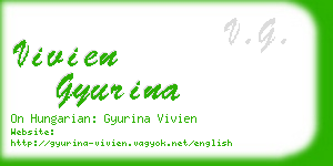 vivien gyurina business card